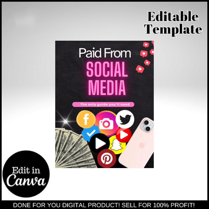 Paid From Social Media E-Book (Free gift w/ this purchase)