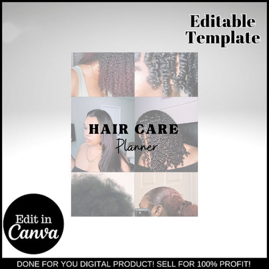 Hair Care Planner. (Free gift w/ this purchase)